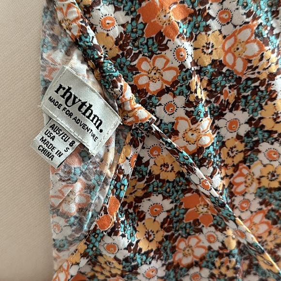 Rhythm 70s Floral 2 Piece Skirt/Top Set US S/AUS 6 - Picture 12 of 16